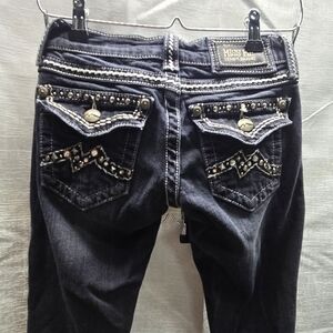 Miss Me Women's Black Embellished Jeans